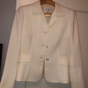 Winter white suit jacket